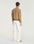 Zip-up split leather jacket