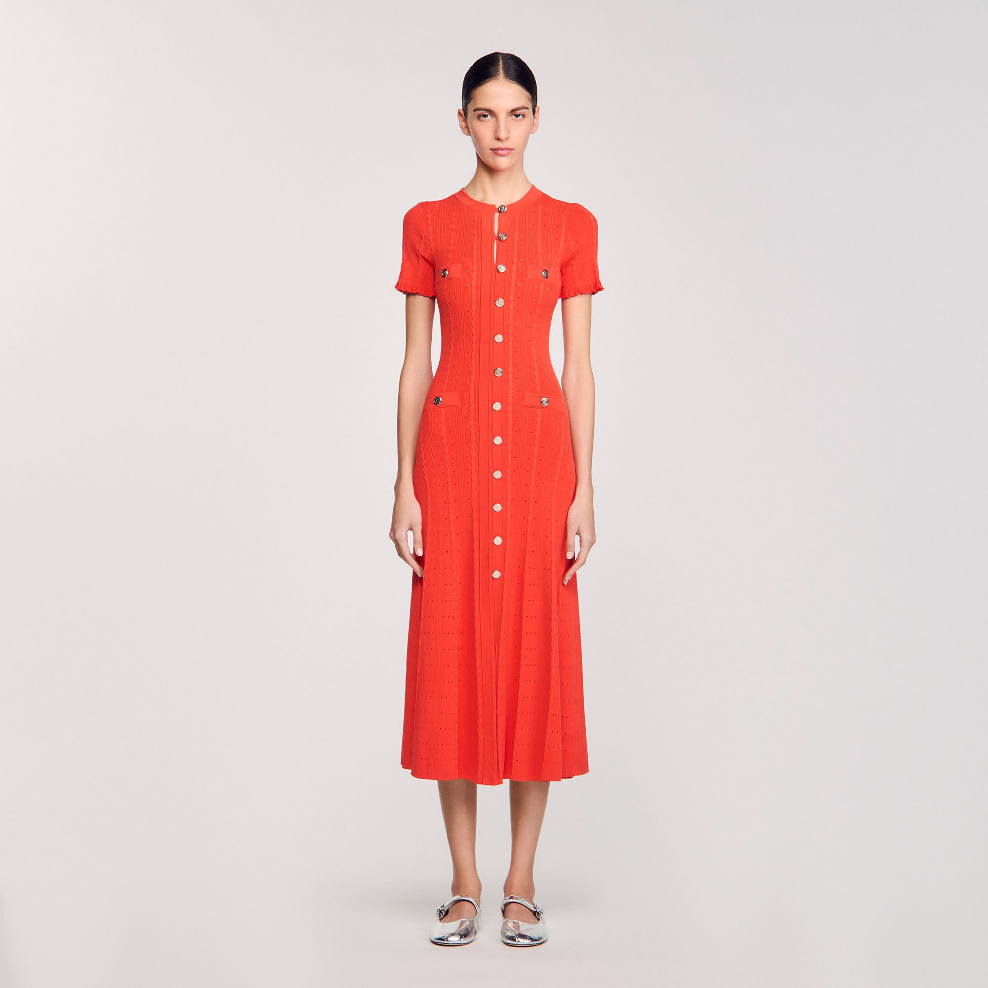 Knit maxi dress