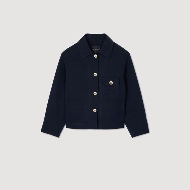 Jacket with officer buttons