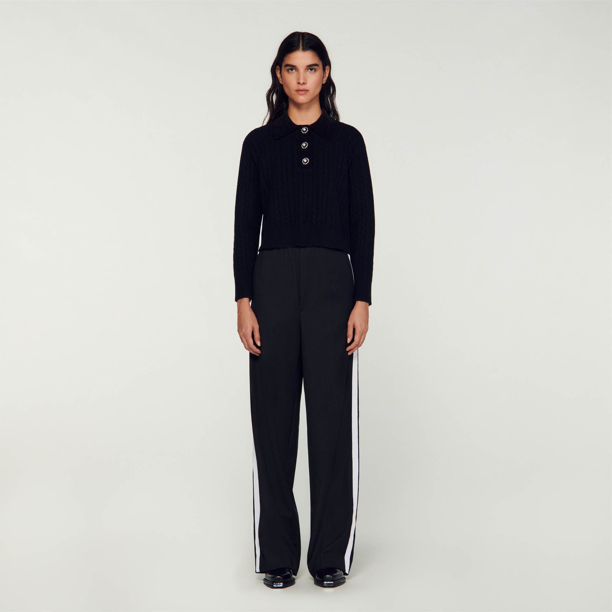 Black knit new arrivals polo neck
