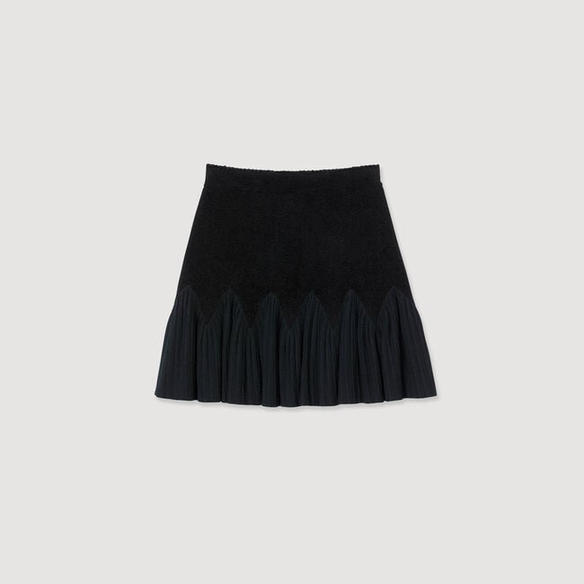 Short two-tone skirt