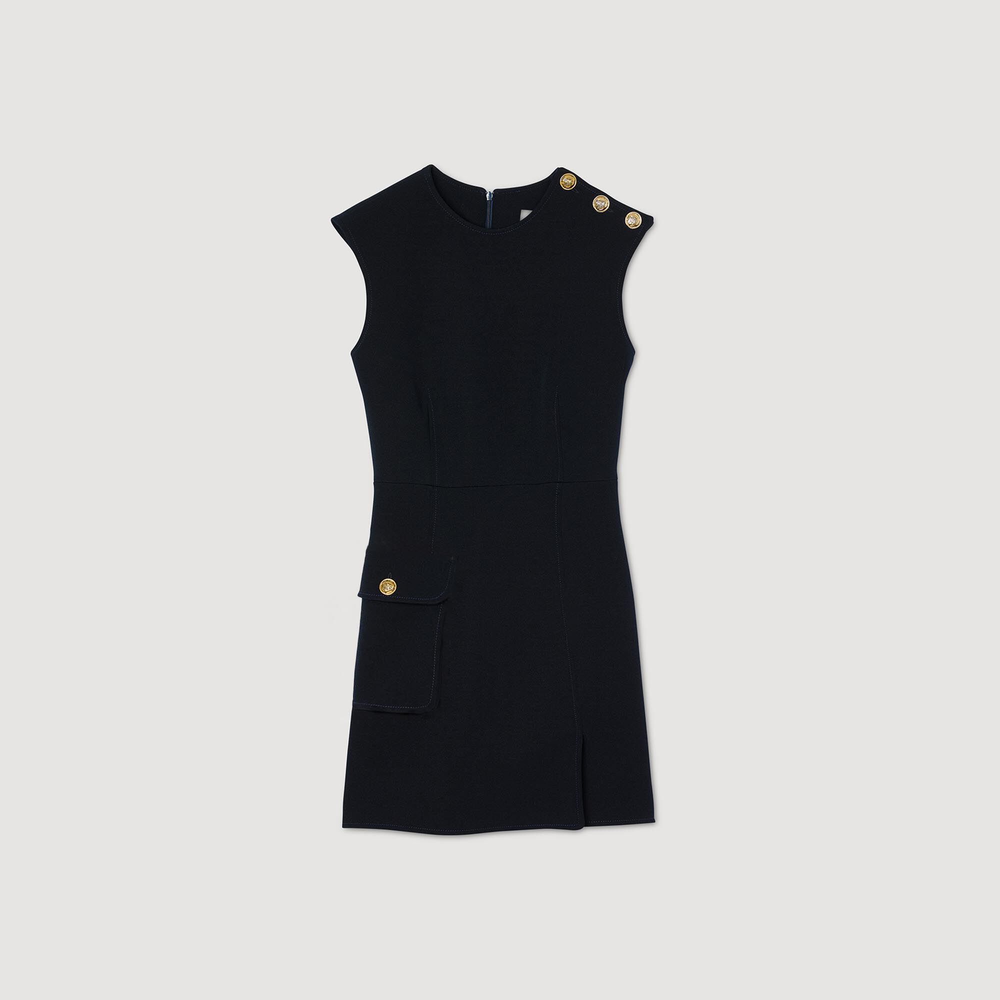 ❤️人気新作 新品 ♡ Sandro 黒長袖ミニワンピース♡　574 Short dresses for women | Sandro Paris