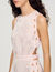 Flower jacquard maxi dress