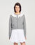 Cardigan with contrast collar