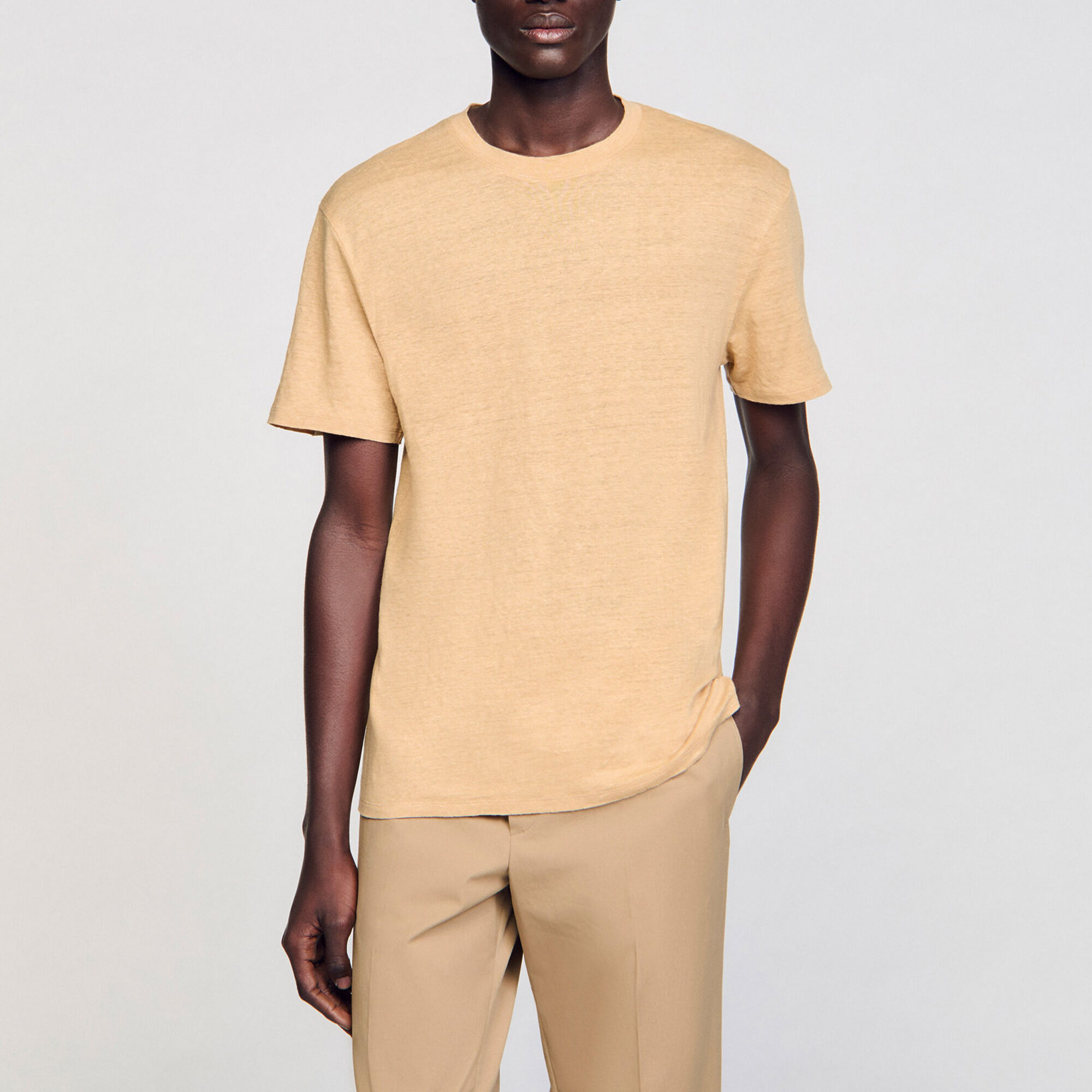Certified linen T-shirt - Men | Sandro