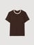 Two-tone patch T-shirt