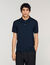 Short-sleeve knitted polo shirt