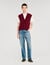 Two-tone wool and cashmere jumper