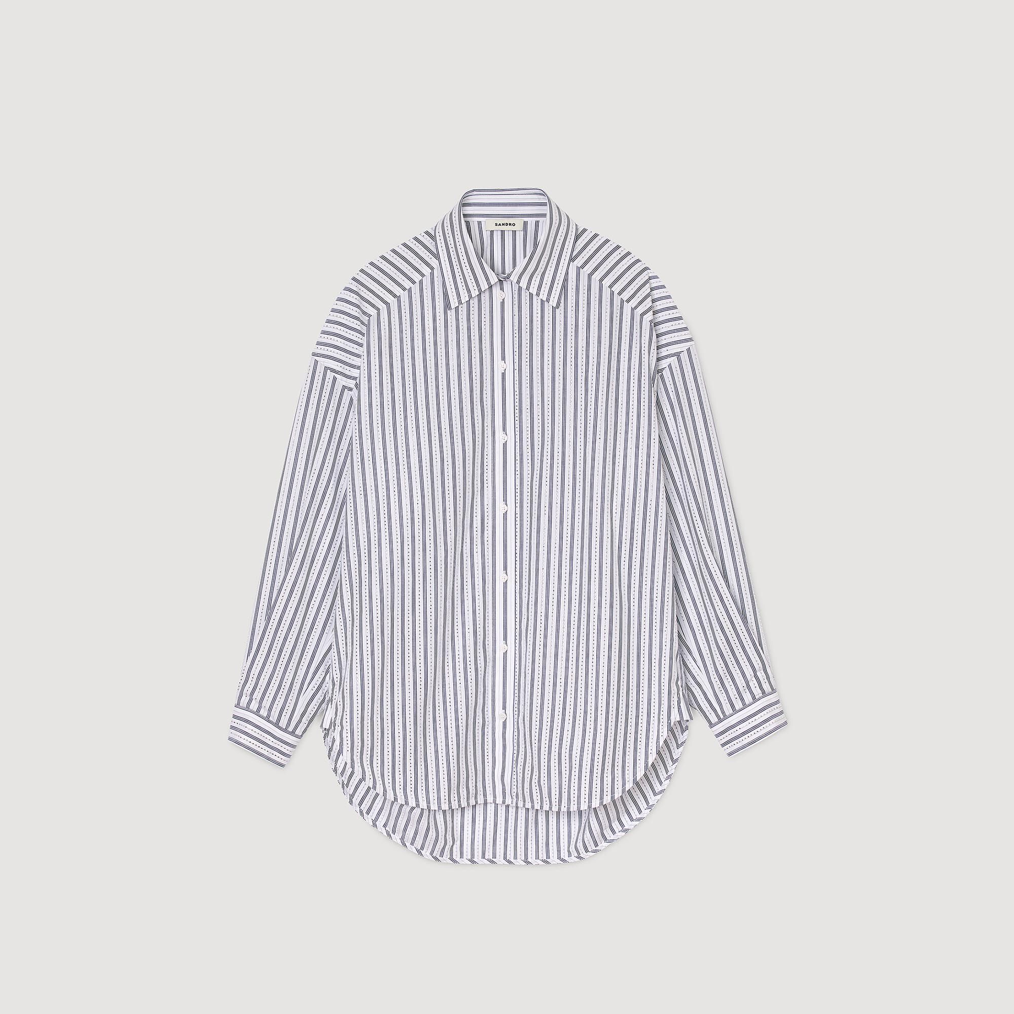 Striped rhinestone shirt