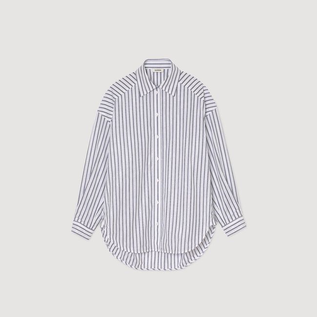 Striped rhinestone shirt