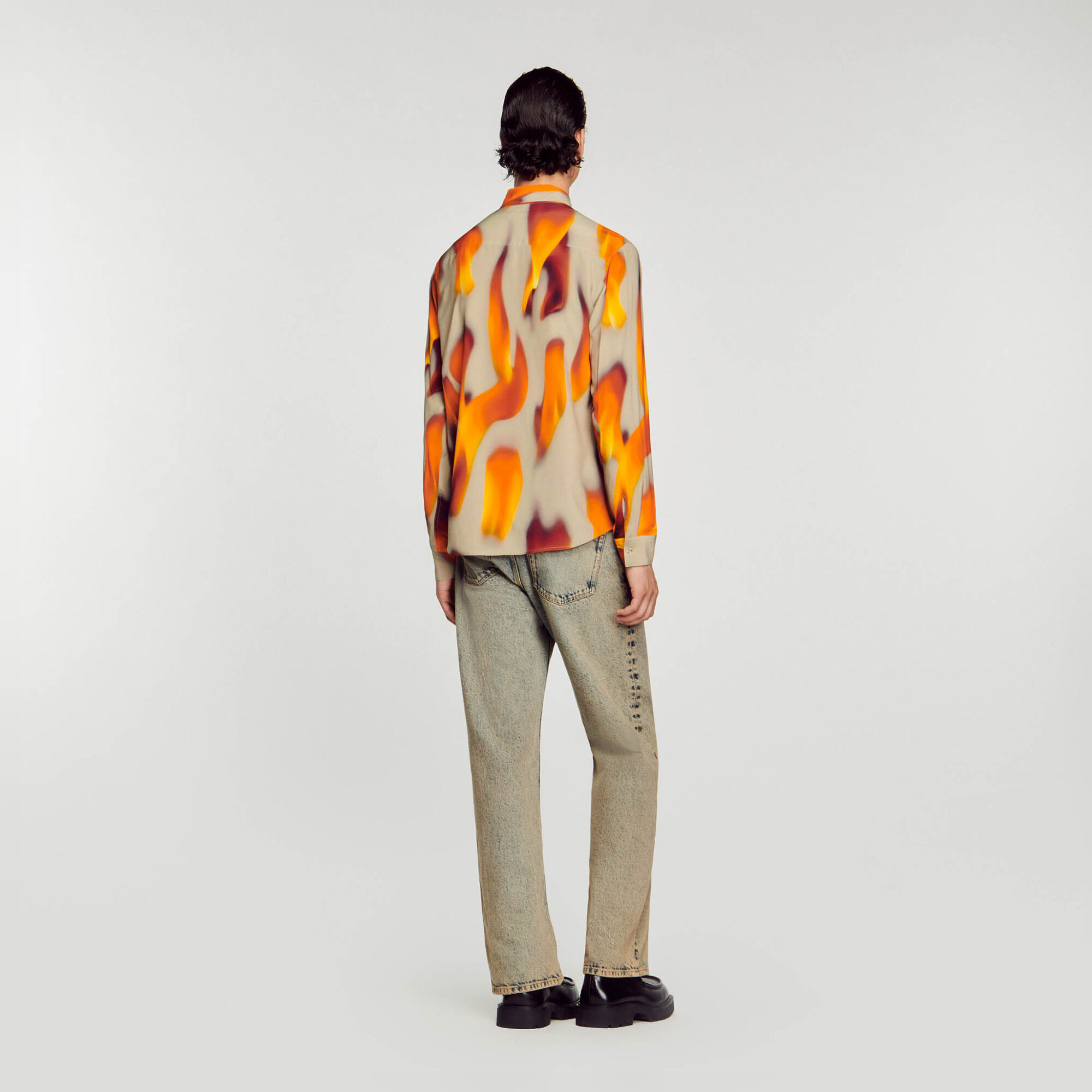 Flame pattern shirt