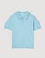 Short-sleeve knitted polo shirt