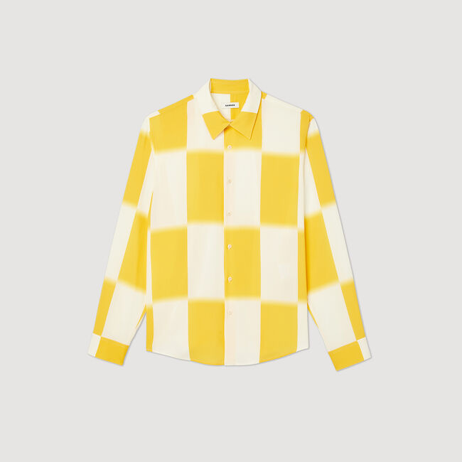 Flowing shirt with check print