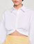 Cropped shirt with twist