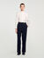 Silk shirt with gathered collar