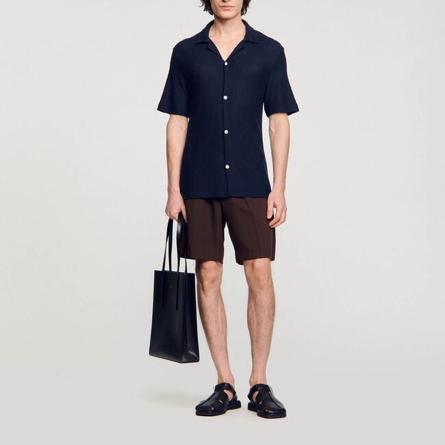 Shark collar shirt