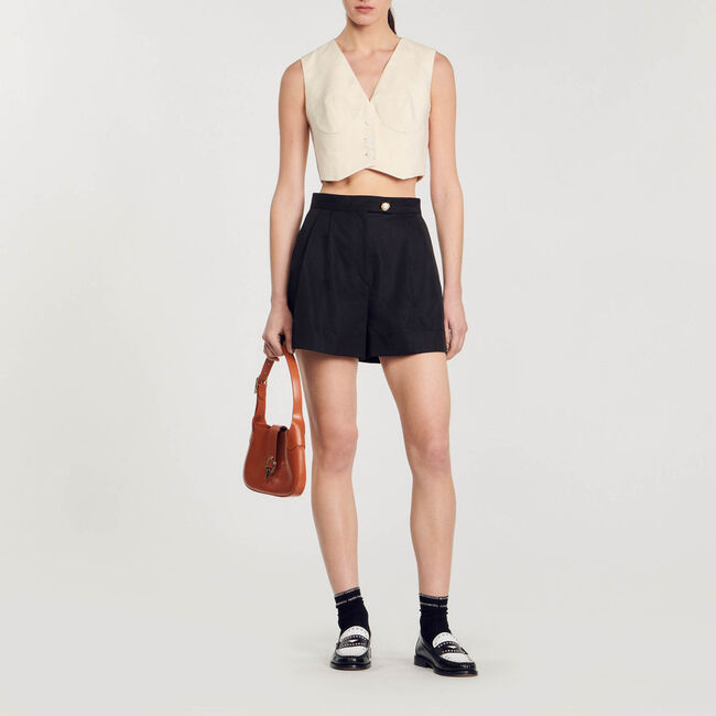 Gabardine shorts