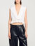 Ruffled crop top - Women | Sandro