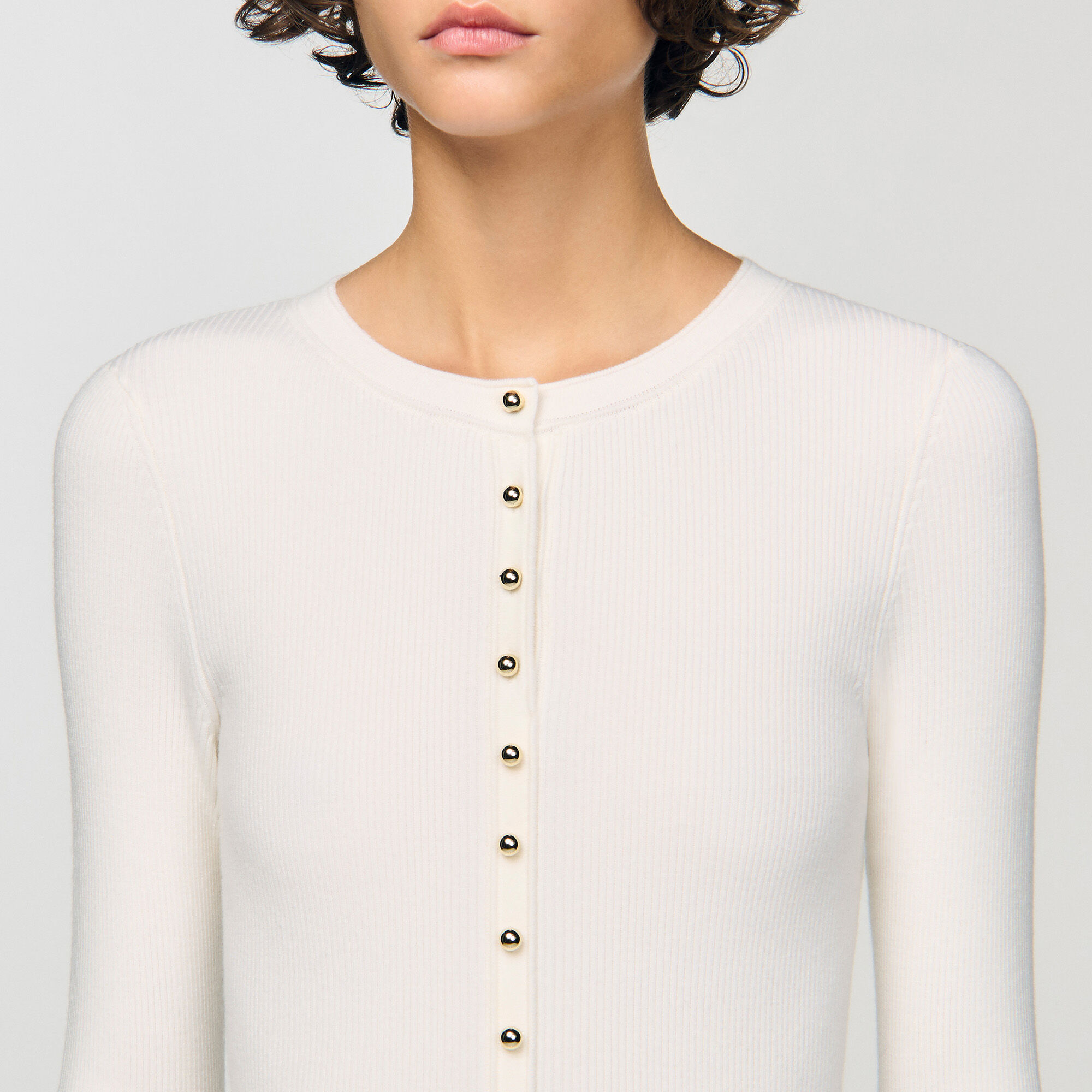 Cropped two-tone dress