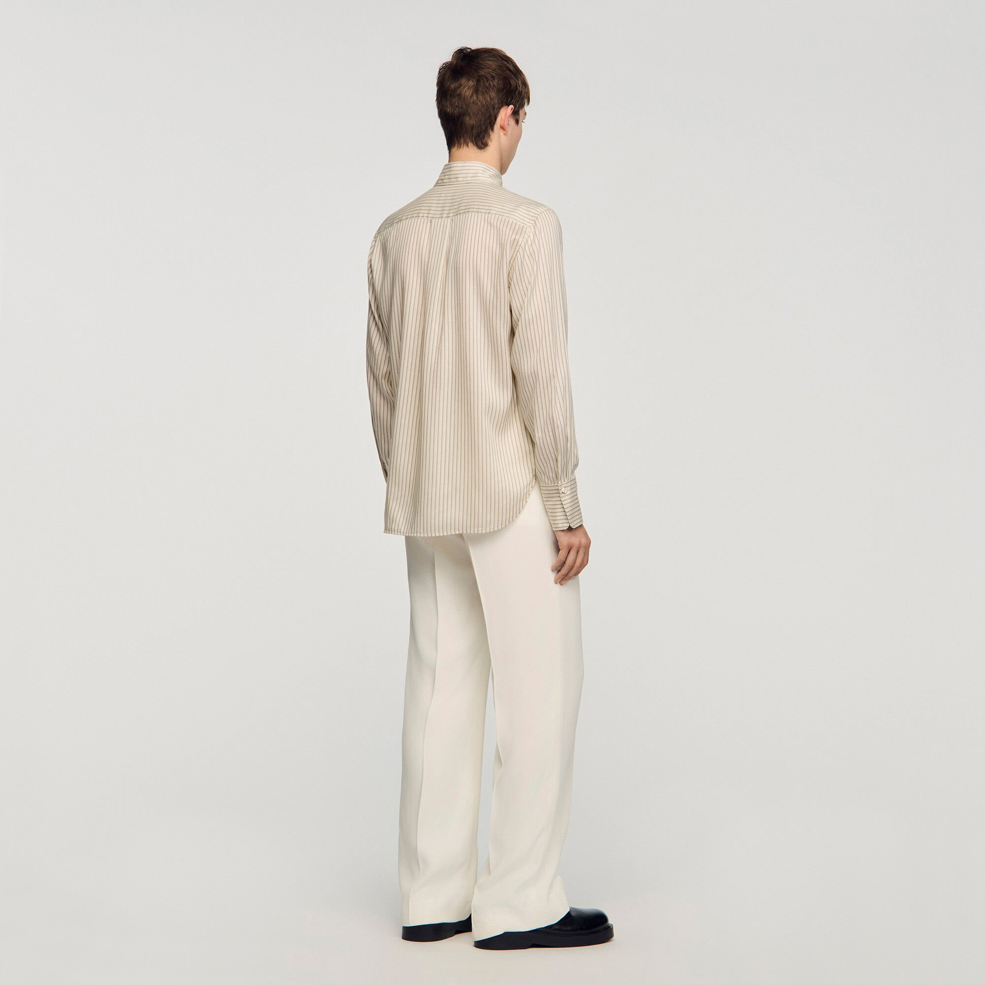 Striped loose-fit shirt