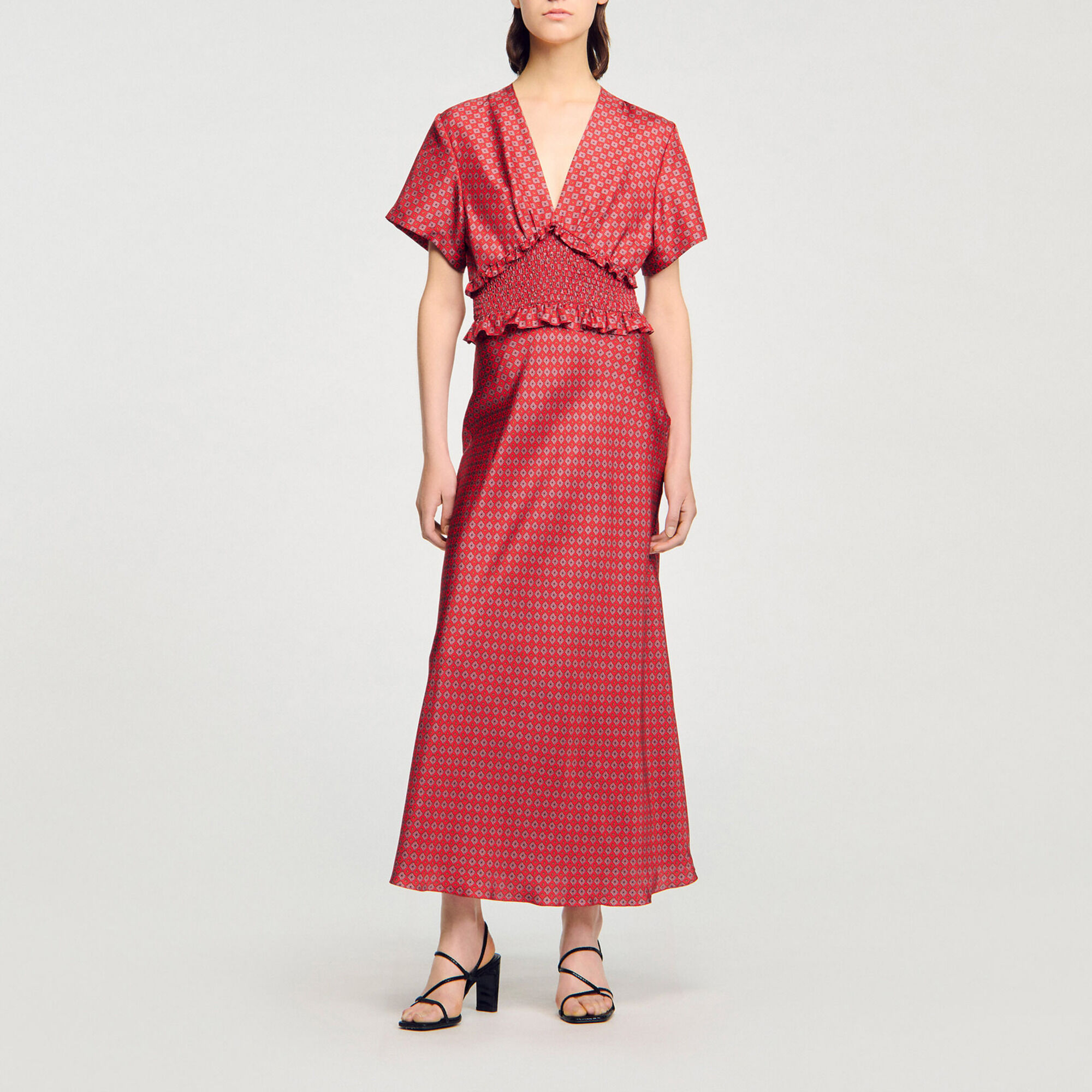 Scarf print maxi dress - Women | Sandro