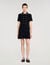 Short buttoned tweed dress