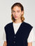 Two-tone wool and cashmere jumper