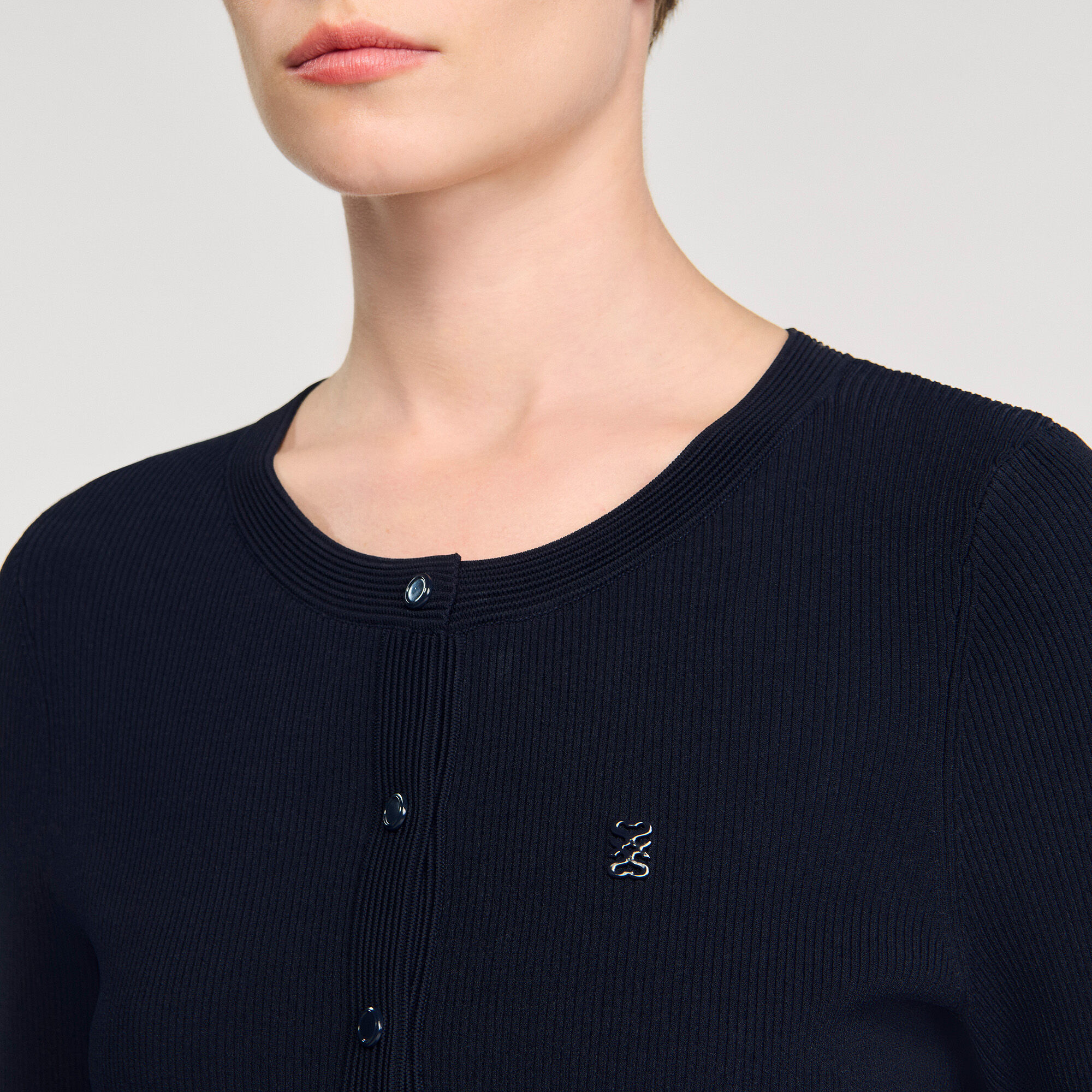 Fine knit cardigan