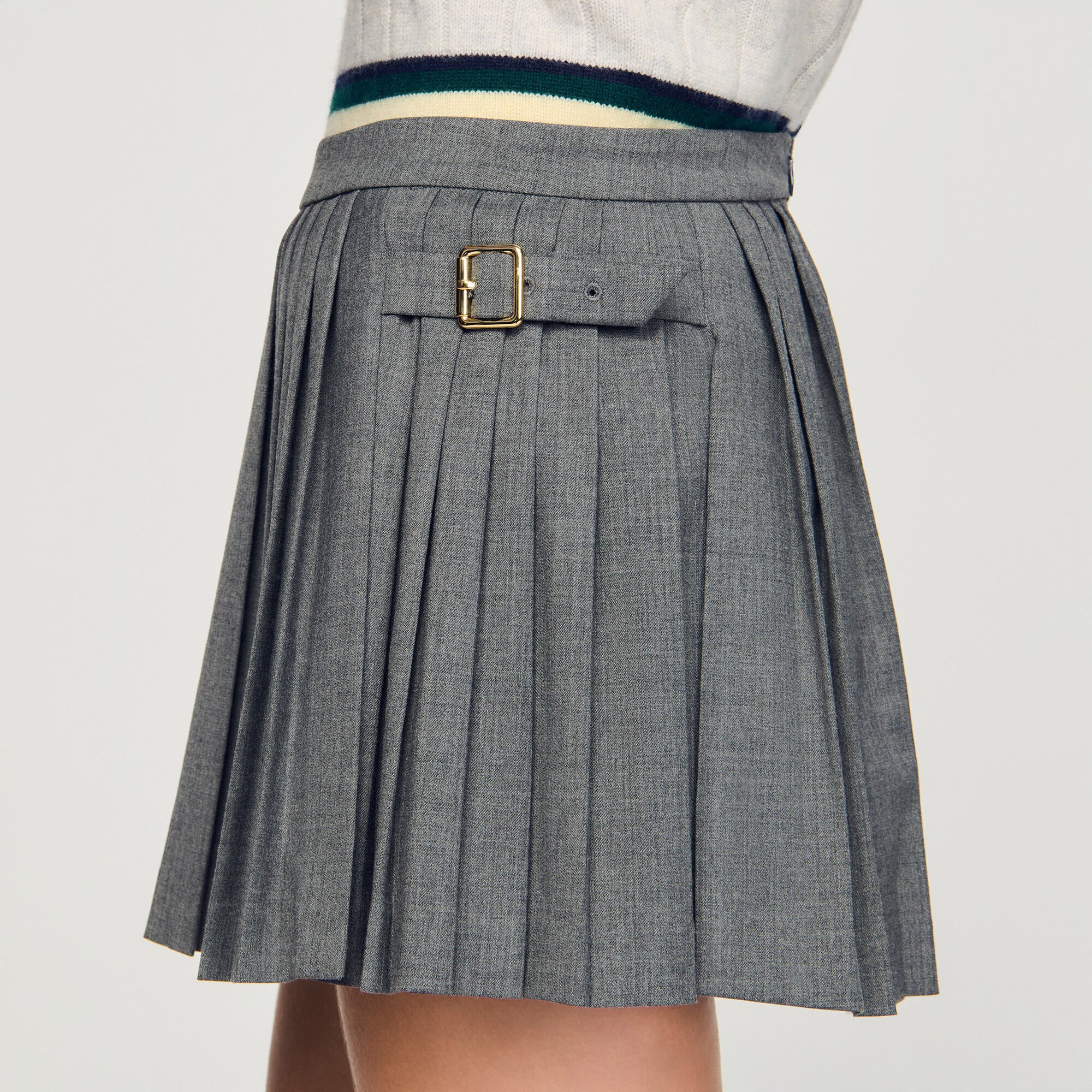 Pleated skort