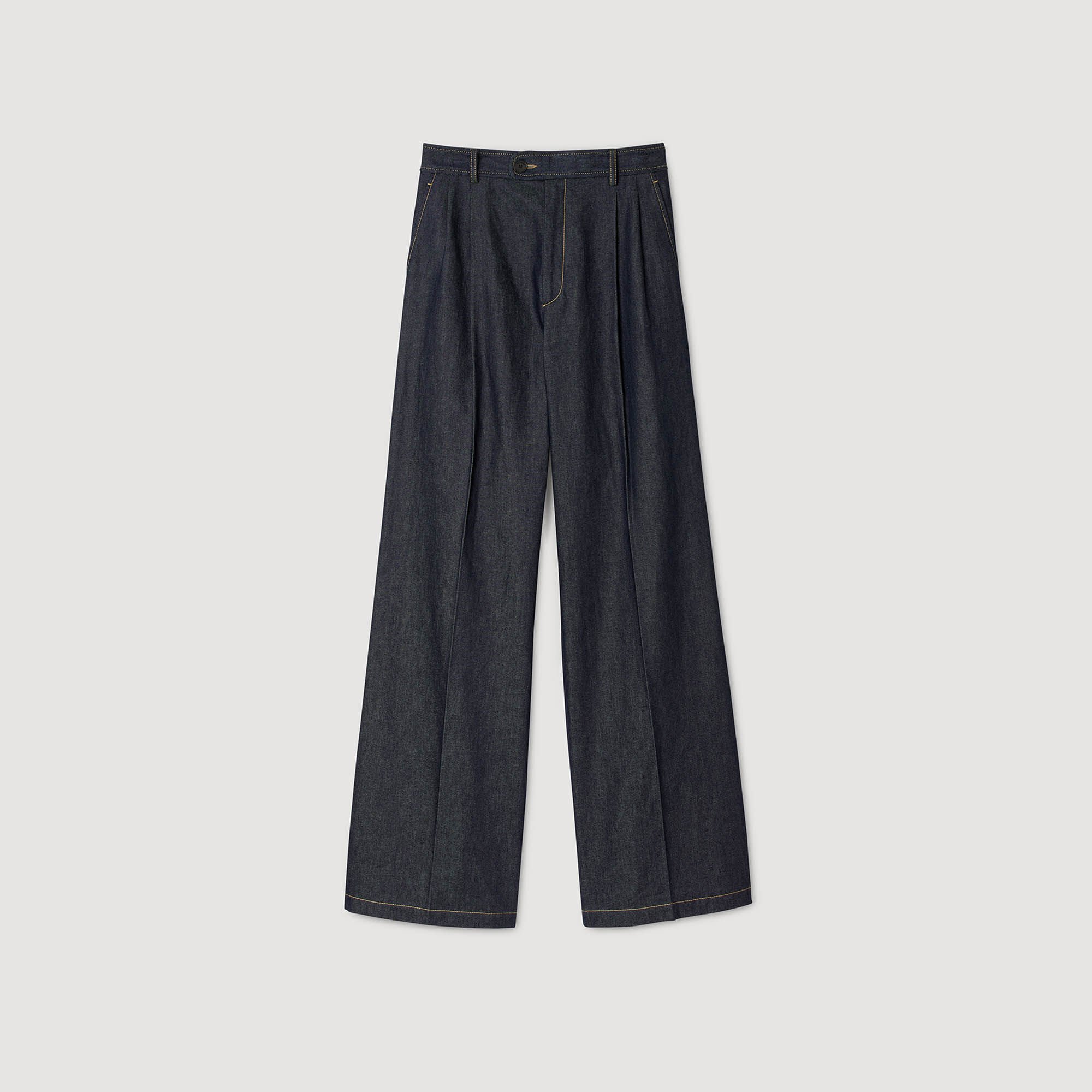 Denim suit trousers