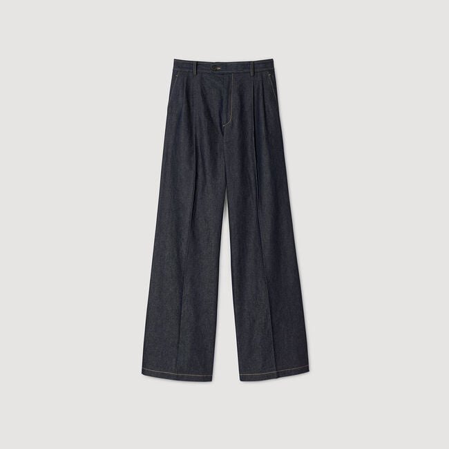 Denim suit trousers