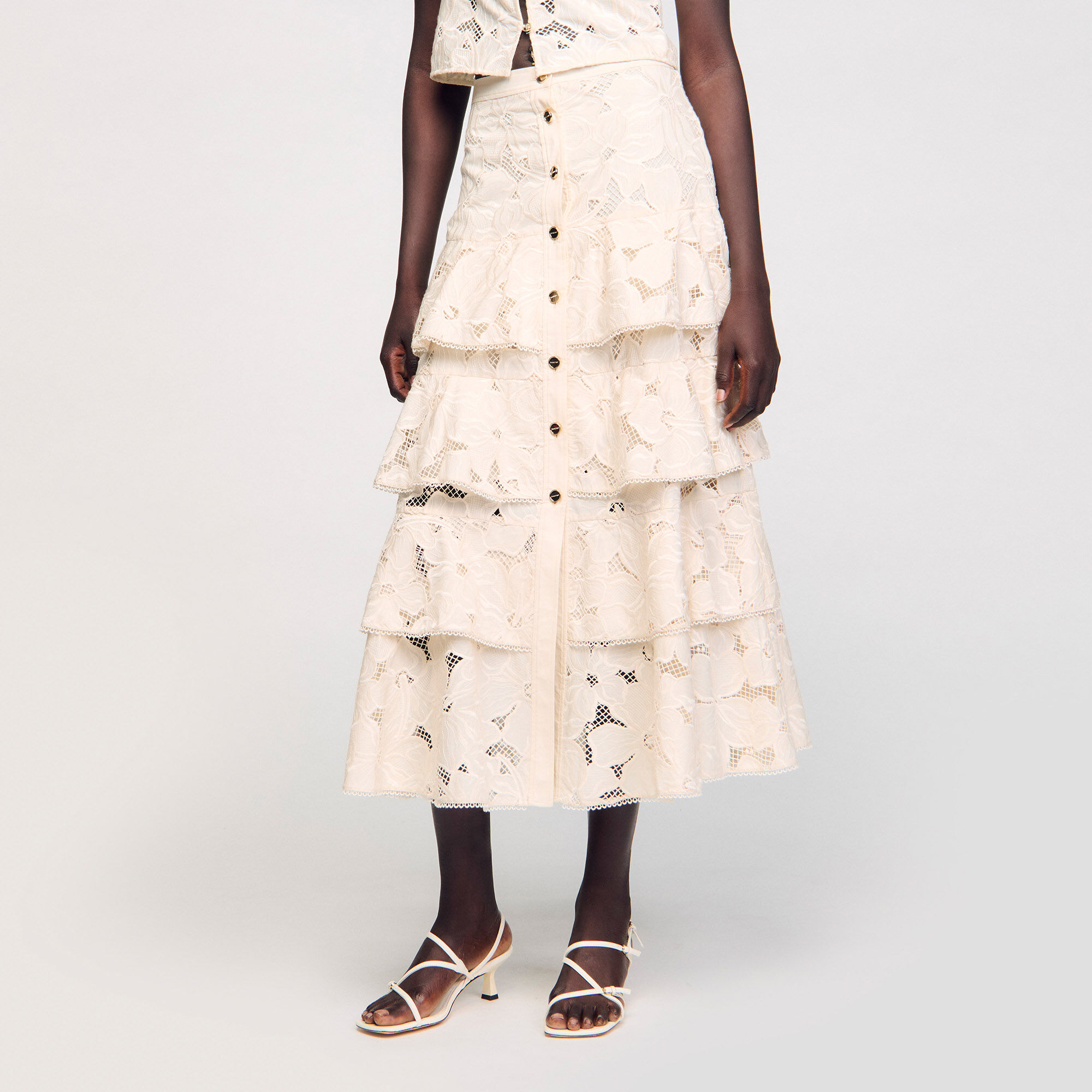 【海外限定】Sandroワンピース☆Two-in-One Tiered-Skirt Woven Sandro_SFPJU01461-E102_F_1.jpg