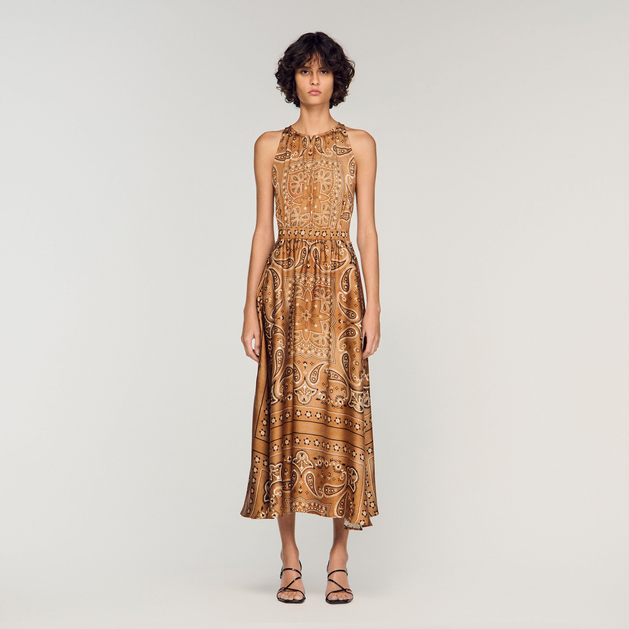 Bandana-print maxi dress