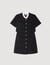 Short dress with detachable collar