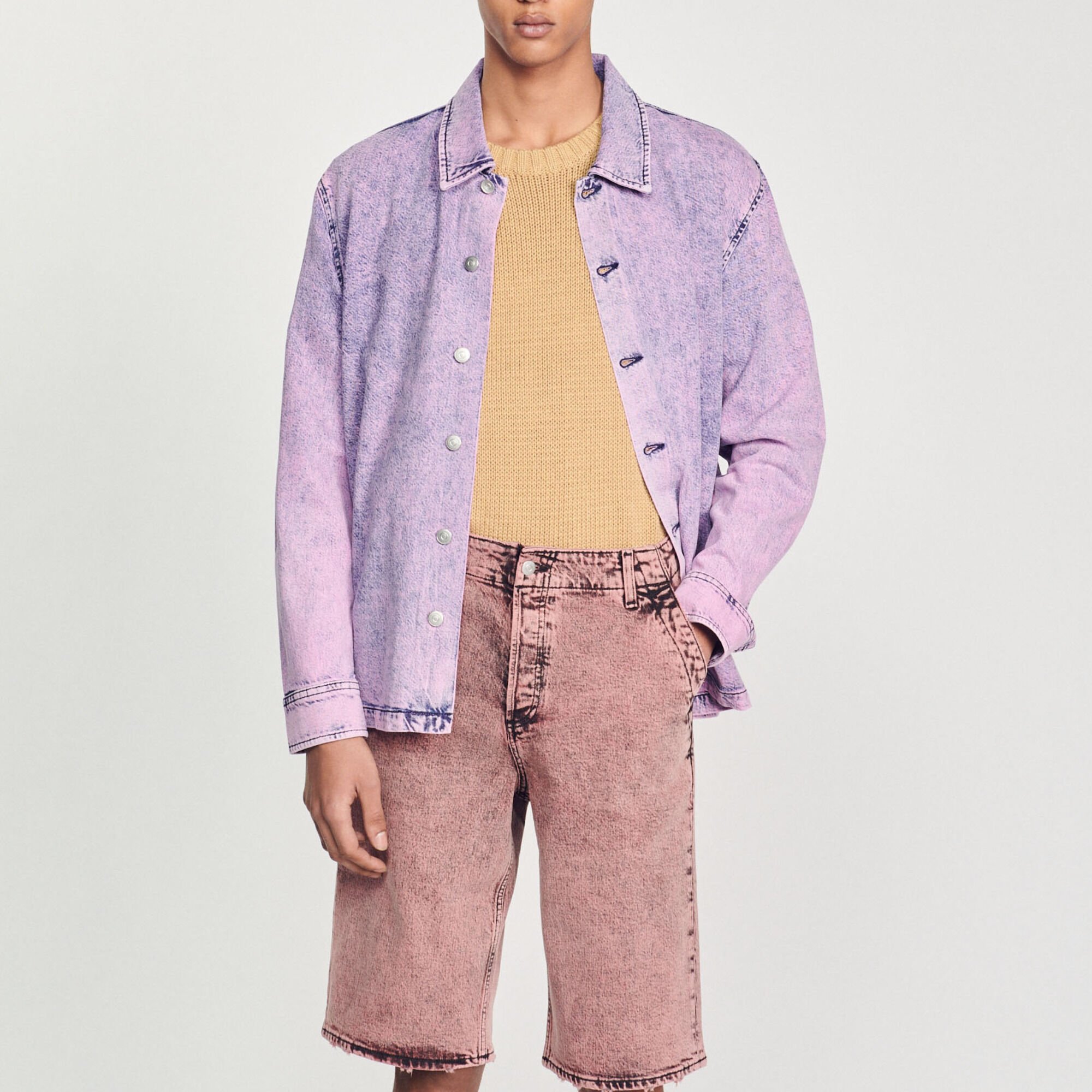 Baggy denim shorts