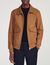 Shearling collar aviator jacket