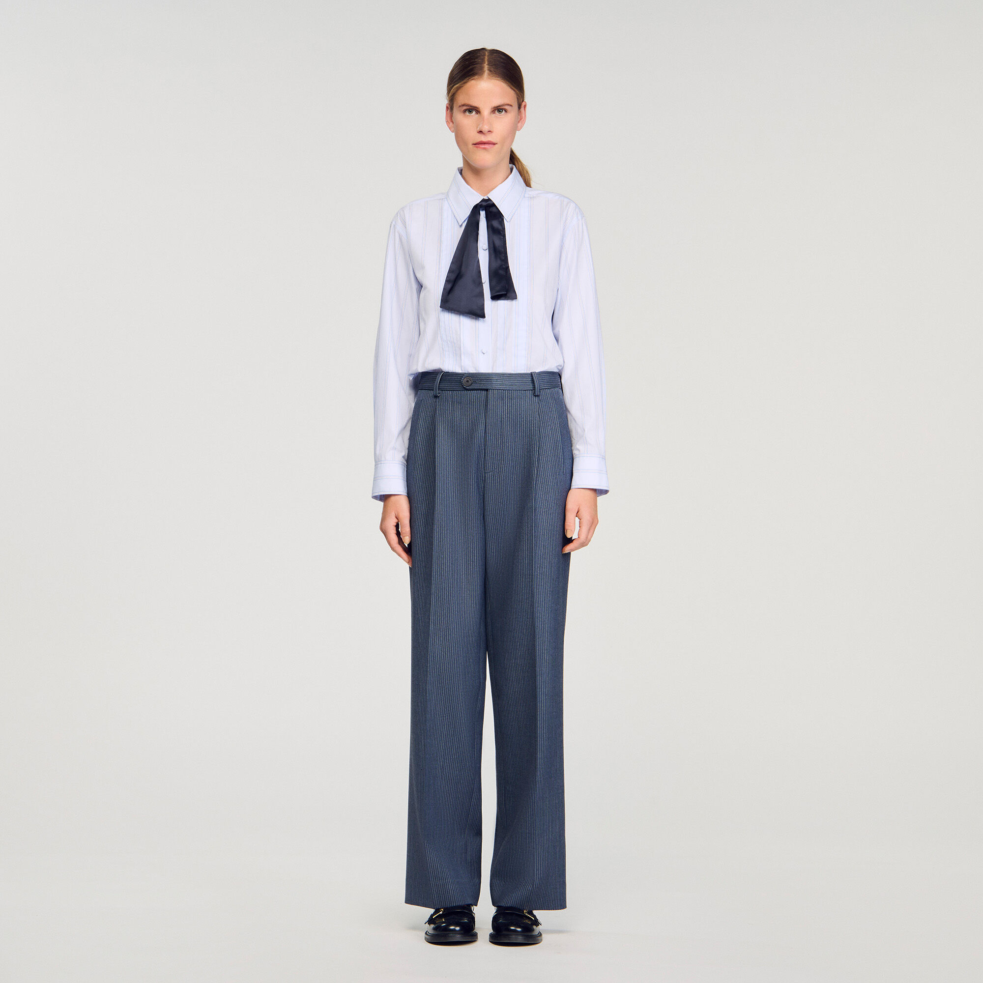Striped trousers
