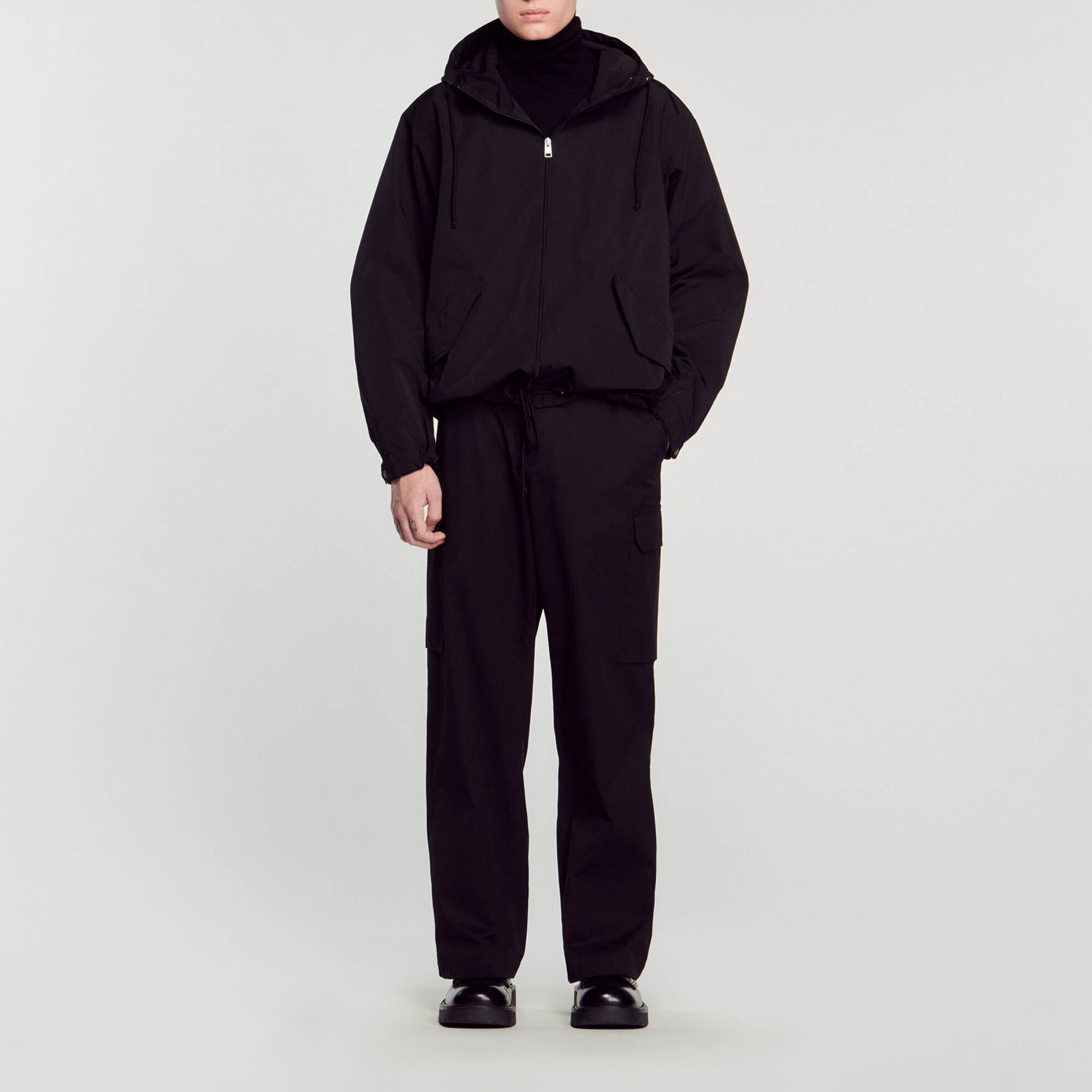 Sandro black hoodie sale