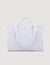 Striped canvas tote bag