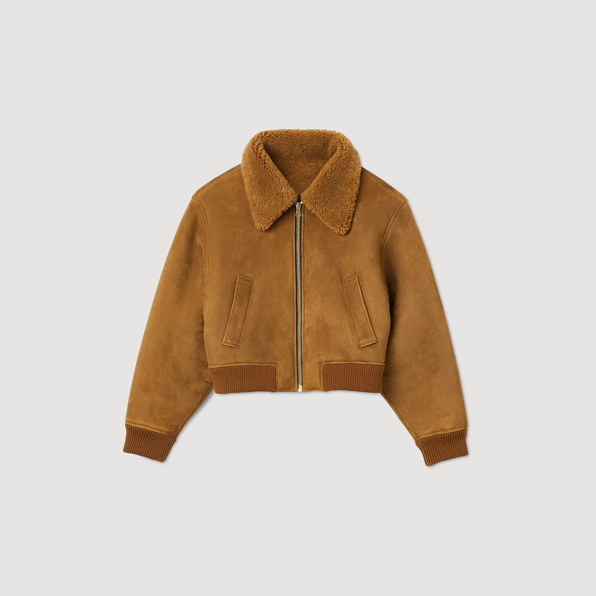 Shearling bomber