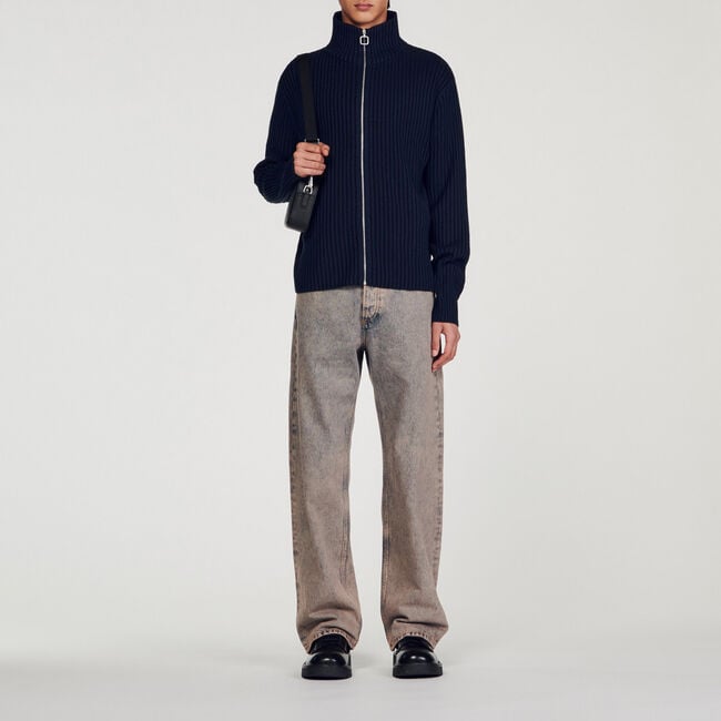 Ribbed cardigan