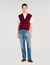 Two-tone wool and cashmere jumper