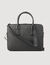 Slim leather briefcase