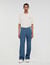 Rope pattern baggy jeans