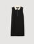 Short dress with contrast collar
