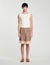 Patterned floaty Bermuda shorts