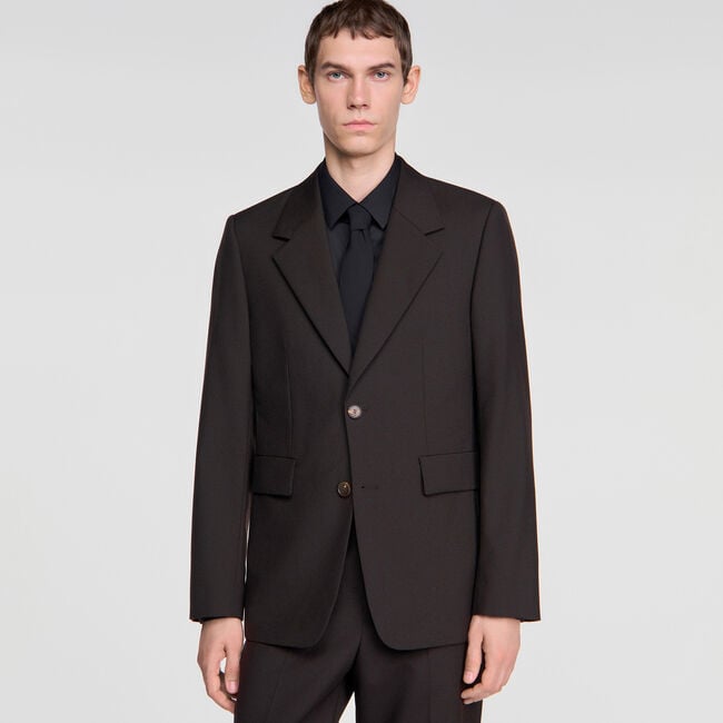 Virgin wool suit jacket - Men | Sandro