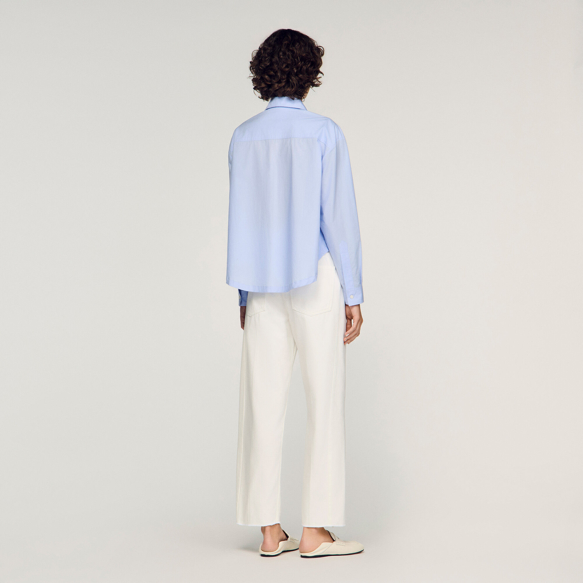 Embroidered cotton shirt