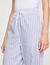 Rhinestone striped trousers