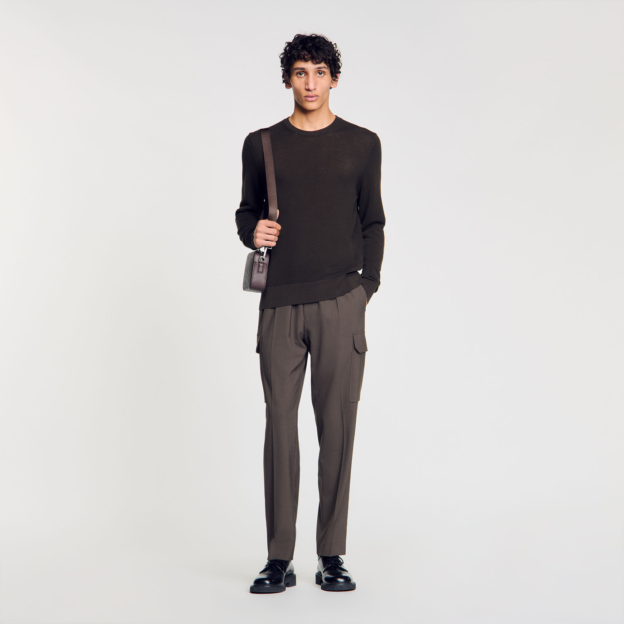 Textured knit jumper